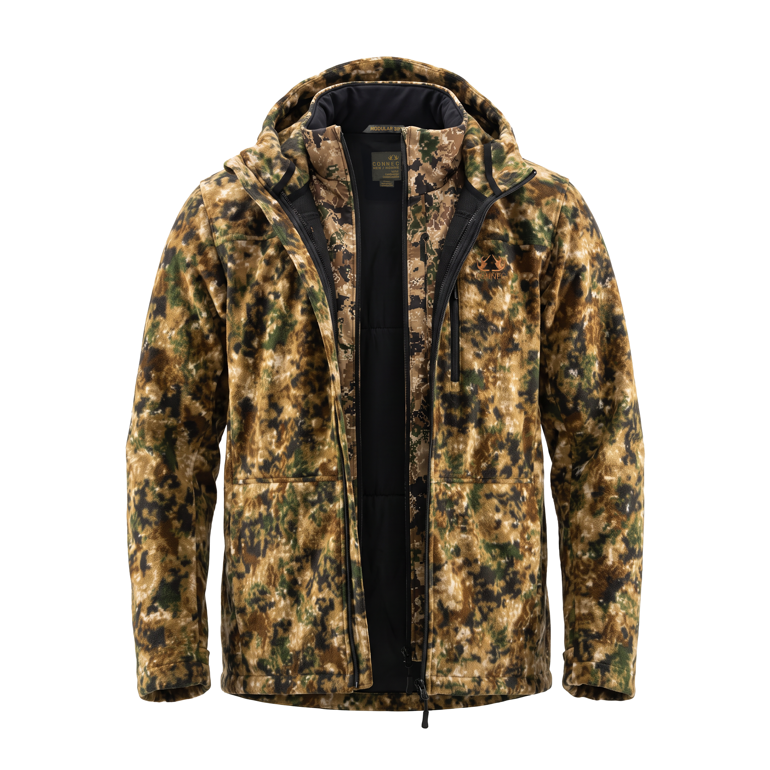 MANTEAU MODULAR 3-en-1 ISOLÉ ET COUPE-VENT