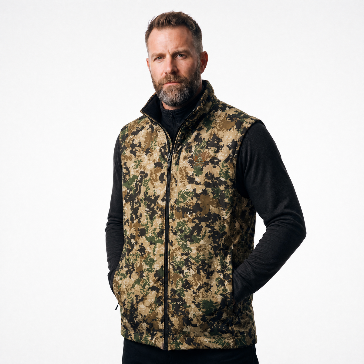 VESTE ACTIVE STRETCH CAMO ISOLÉ