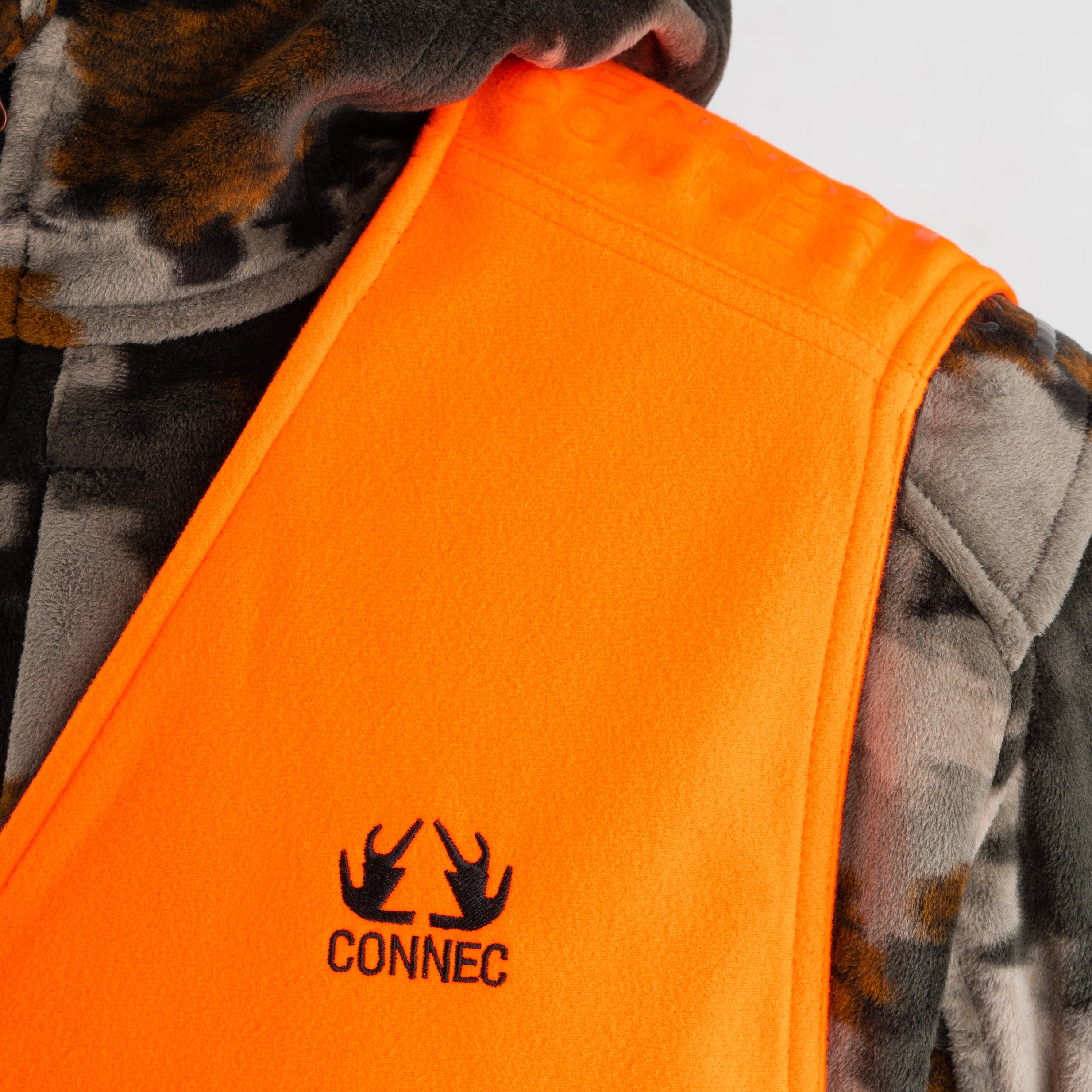 REVERSIBLE BLAZE ORANGE VEST FOR HUNTING