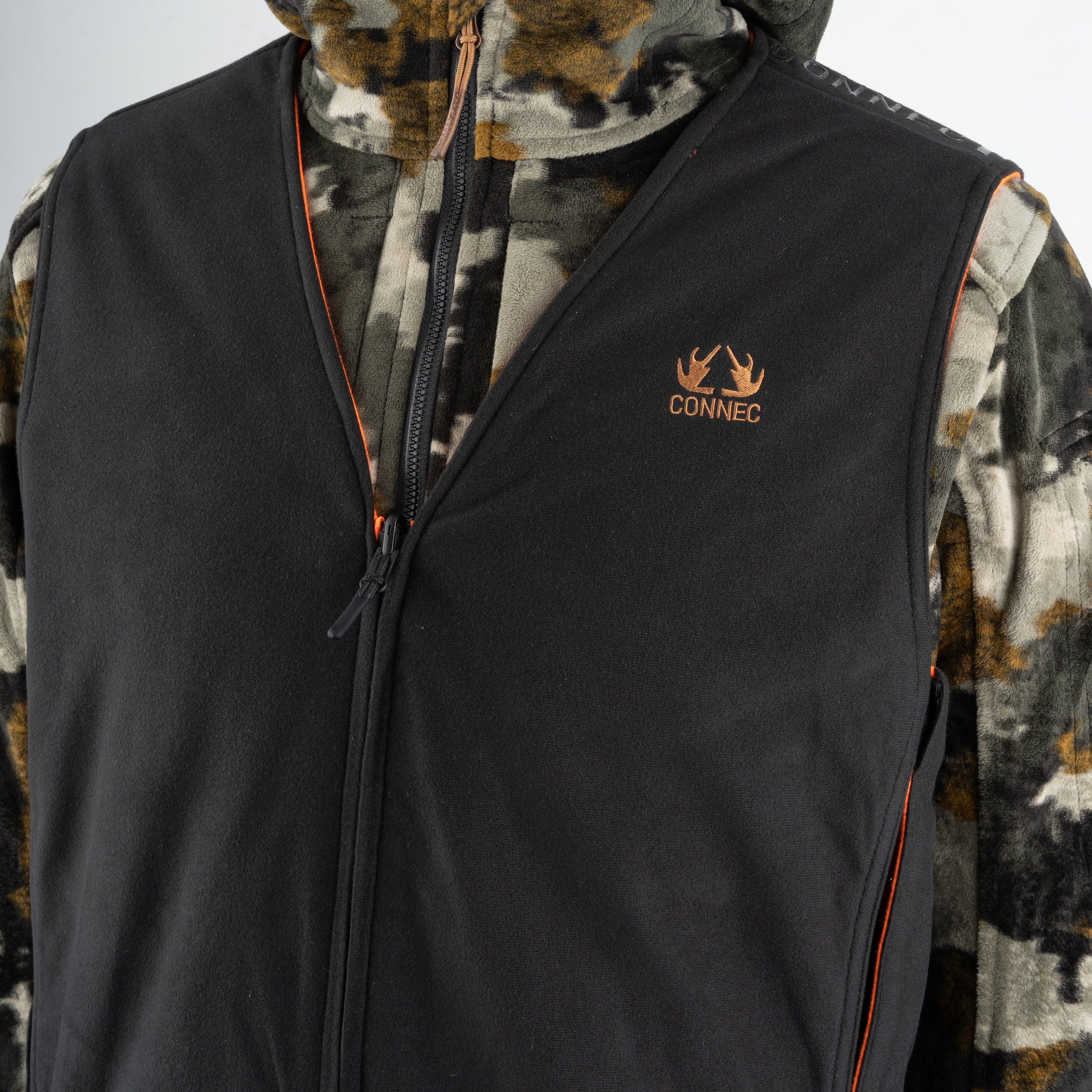 REVERSIBLE BLAZE ORANGE VEST FOR HUNTING